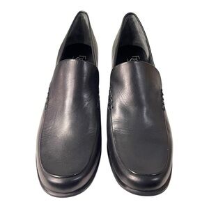 Franco Sarto Nolan Black Leather Heels – Size 7.5M New with Box!